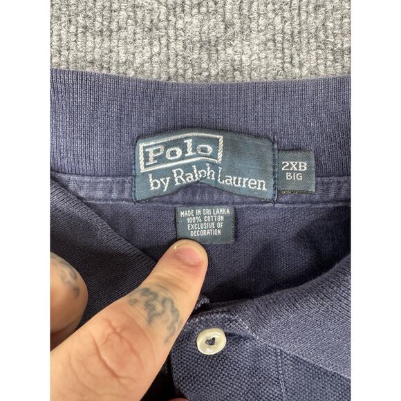 Polo Ralph Lauren Big Pony Polo Shirt Men's Size 2XB Navy Blue Prep Big 3 - Picture 8 of 16